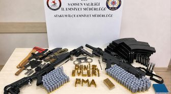 Ruhsatsız silah ve mühimmat ele geçirildi