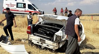 Şanlıurfa'da devrilen otomobildeki 4 kişi yaralandı