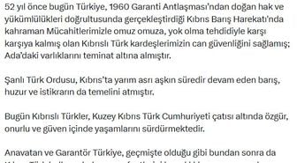 Fidan: Kıbrıs Türk halkının hak ve menfaatlerini kararlılıkla savunacağız