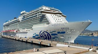 Bodrum'a 'Aroya' adlı kruvaziyer 2 bin 360 turistle geldi