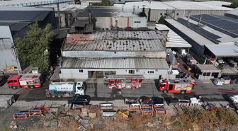 Bursa'da kumaş fabrikasında çıkan yangın söndürüldü