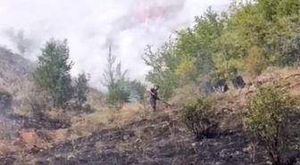 Çankırı'da çıkan arazi yangını söndürüldü