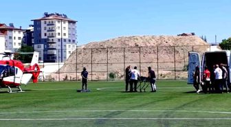 Kalp krizi geçiren şahıs ambulans helikopterle hastaneye sevk edildi
