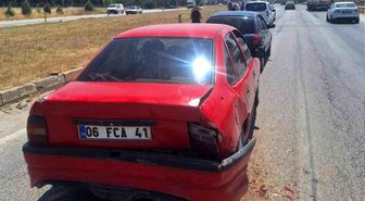 Kırıkkale'de 3 araçlı trafik kazası: 1 yaralı
