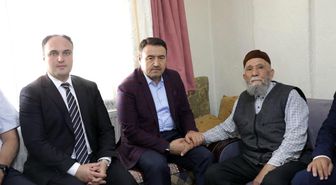 Vali Işın, Gazi Mehmet Torun'u Evinde Ziyaret Etti