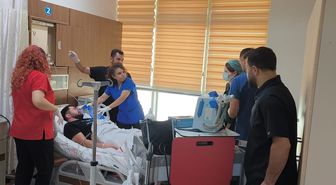 Siirt Eğitim ve Araştırma Hastanesi'nde 'mavi kod' tatbikatı düzenlendi