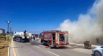 Van'da ot yangını