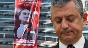 CHP Genel Merkezi'nde dikkat çeken afiş