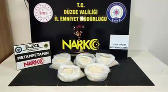 Düzce'de 5 kilo metamfetamin ele geçirildi
