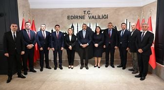 Edirne Valisi Sezer, Bulgaristan'dan gelen heyeti kabul etti