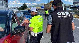 Erzincan'da 2 bin 200 sürücüye orman yangınlarına karşı bilgilendirme