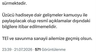 Eskişehir'de TEI yerleşkesinde yangın