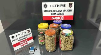 Fethiye'de 1195 gram uyuşturucu madde ele geçirildi