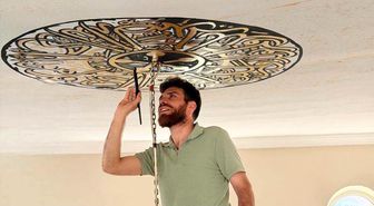 İmamın sanat sevgisi camiye yansıdı