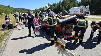 Kastamonu'da Tofaş marka otomobil takla attı: 3 yaralı
