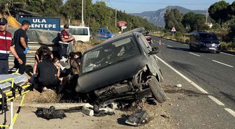 Minibüs şarampole devrildi: 6 yaralı