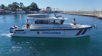 Side açıklarında jandarma asayiş botundan sıkı denetim