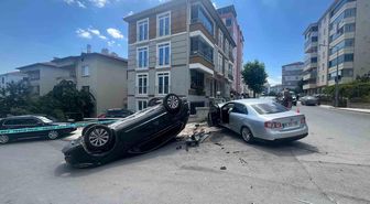 Çorum'da cip ile otomobil çarpıştı: 2 yaralı