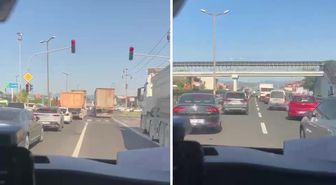 Düzce'de 'insanlık ölmemiş' dedirten görüntü: Ambulansa yol vermek için bunu yaptılar