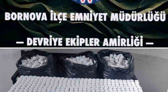 'Dur' ihtarına uymayıp kaçan araçtan on binlerce uyuşturucu hap çıktı