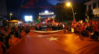 Erzurum Kongresi'nin 107. yıl dönümü dolayısıyla fener alayı yürüyüşü yapıldı
