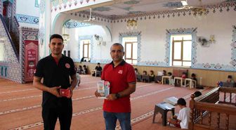 Kuran kurslarında 112 Acil çağrı hattı tanıtımları sürüyor