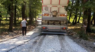 Muncurlu köy yolu soğuk asfaltla yenilendi