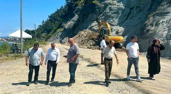 Sinop'ta yol ve Köy Yaşam Merkezi çalışmaları
