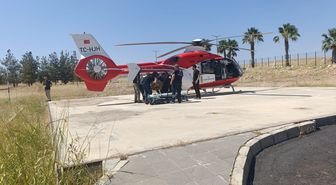 Şırnak'ta kaza: Ağır yaralanan Ali Yabansu ambulans helikopterle Şanlıurfa'ya sevk edildi