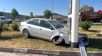 Tavşanlı'da trafik kazası: 2 yaralı