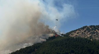 Adıyaman Sincik'te orman yangınına havadan ve karadan müdahale