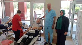 Havza Devlet Hastanesi'nde kan bağışı: 30 ünite kan toplandı