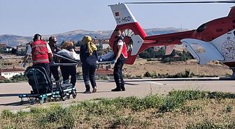 Nallıhan'da kalp krizi geçiren hasta hava ambulansıyla Ankara'ya sevk edildi