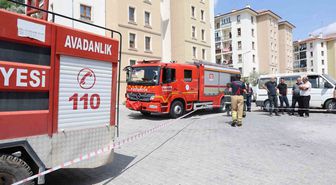 Nevşehir'de markette yangın: Kağıt havlular alev aldı