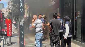 Nişantaşı'nda 7 katlı binada yangın