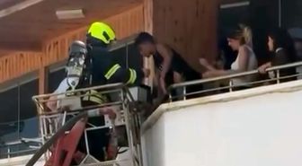 Mersin'de Otel Yangını: 9 Kişi Kurtarıldı