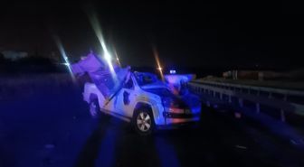 Silopi'de kamyonet bariyerlere çarptı: 1 ölü, 1 yaralı