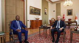 TBMM Başkanı Kurtulmuş, Kamerun Büyükelçisi'ni kabul etti