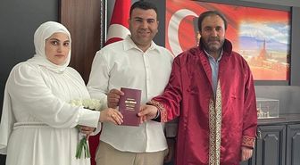 TDV'nin 'İki insan bir hayat' projesi kapsamında Ağrı'da ilk resmi nikah kıyıldı
