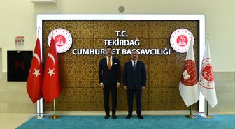 Tekirdağ Valisi Soytürk'ten Başsavcı Yücel ve Komisyon Başkanı Obut'a ziyaret