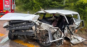 Safranbolu'da TIR-otomobil çarpışması: 1 ölü, 2 ağır yaralı