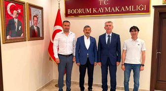 Uçak'tan Bodrum Kaymakamı Sırmalı ve İlçe Milli Eğitim Müdürü'ne ziyaret