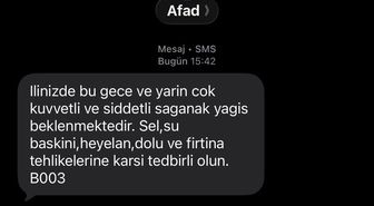 AFAD, Sakarya’ya şiddetli yağış uyarısı