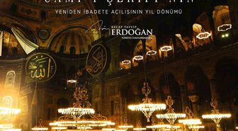 Erdoğan: Ayasofya'nın dirilişi mübarek olsun