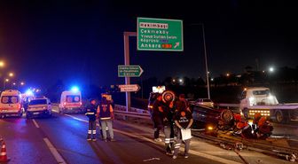 TEM'de feci kaza: 1 ölü, 2 yaralı