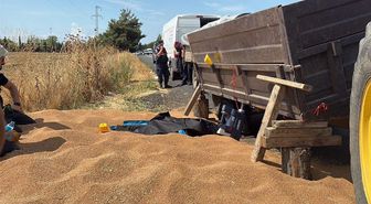 Tekirdağ'da traktör römorku altında kalan lastik tamircisi hayatını kaybetti