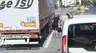 Lüleburgaz'da tır yangını erken müdahaleyle söndürüldü