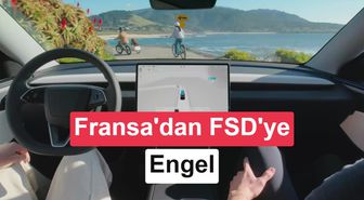 Tesla'nın FSD Yazılımı Fransa Engelinde Takıldı
