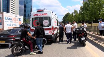 Motosikletli polis önce TIR'a, sonra başka bir motosiklete çarptı