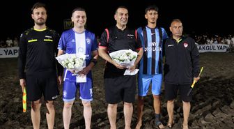 Ünye'de Manyetik Kum Futbolu Turnuvası Heyecanı